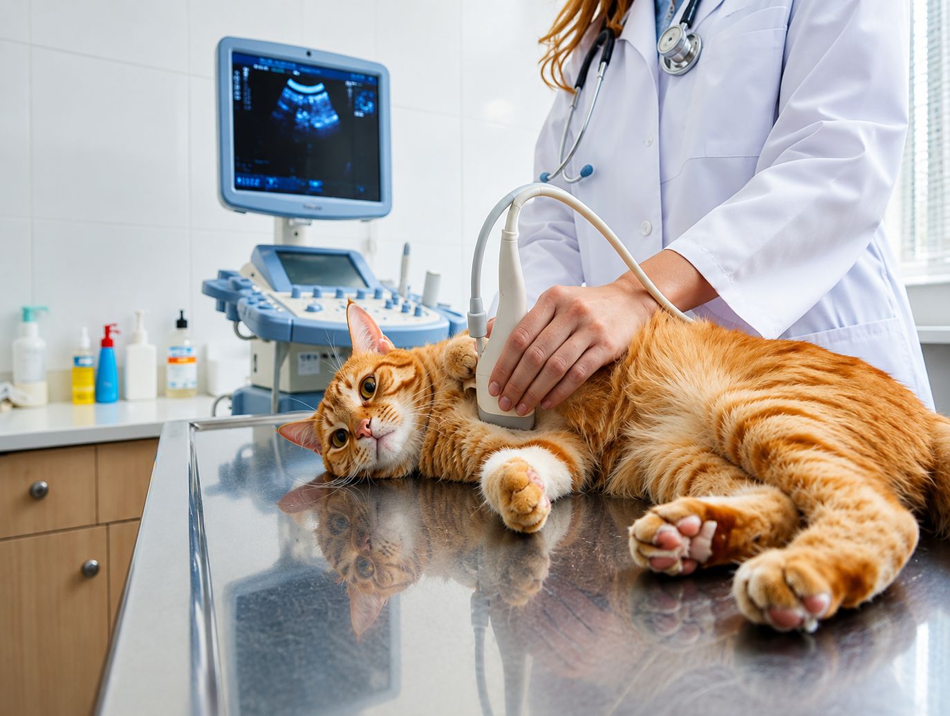 senior cat ultrasound